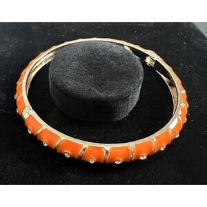 Sequin Nordstrom Colorful Thin Gold Tone Enamel Hinge Bangle $25 NWOT #49